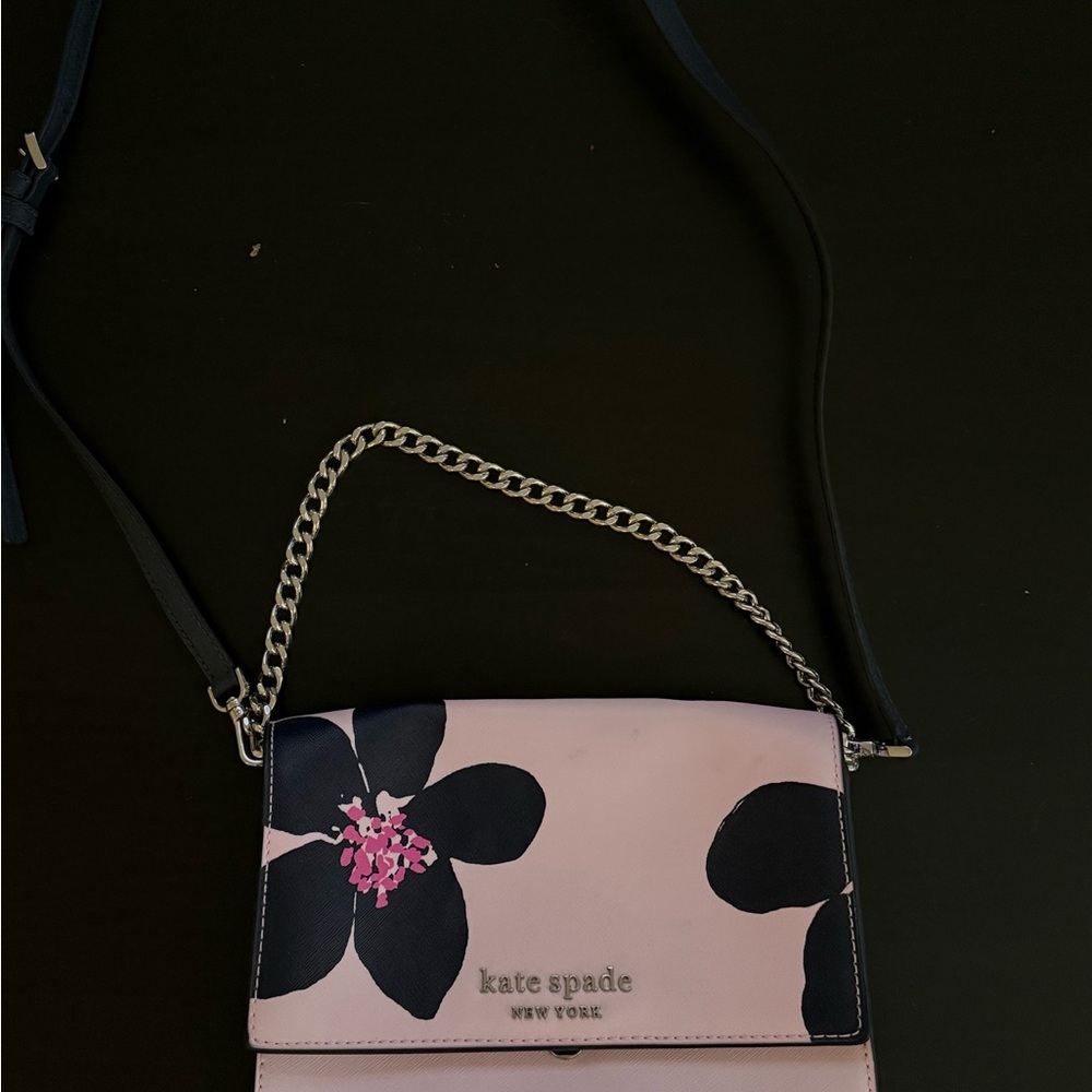 KATE SPADE CONVERTIBLE GRAND FLORA CROSSBODY CHAIN PINK
